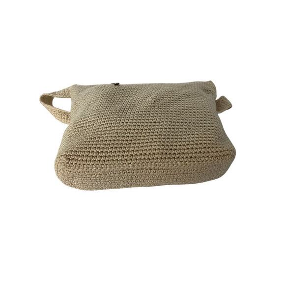The Sak Cute natural nylon crochet shoulder bay with zipper closure M size. - Picture 5 of 16